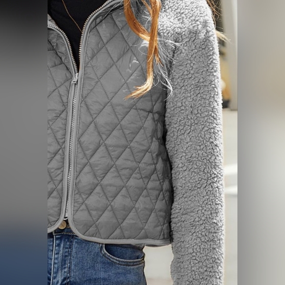 Zip-Up Raglan Sleeve Jacket - Picture 3 of 4